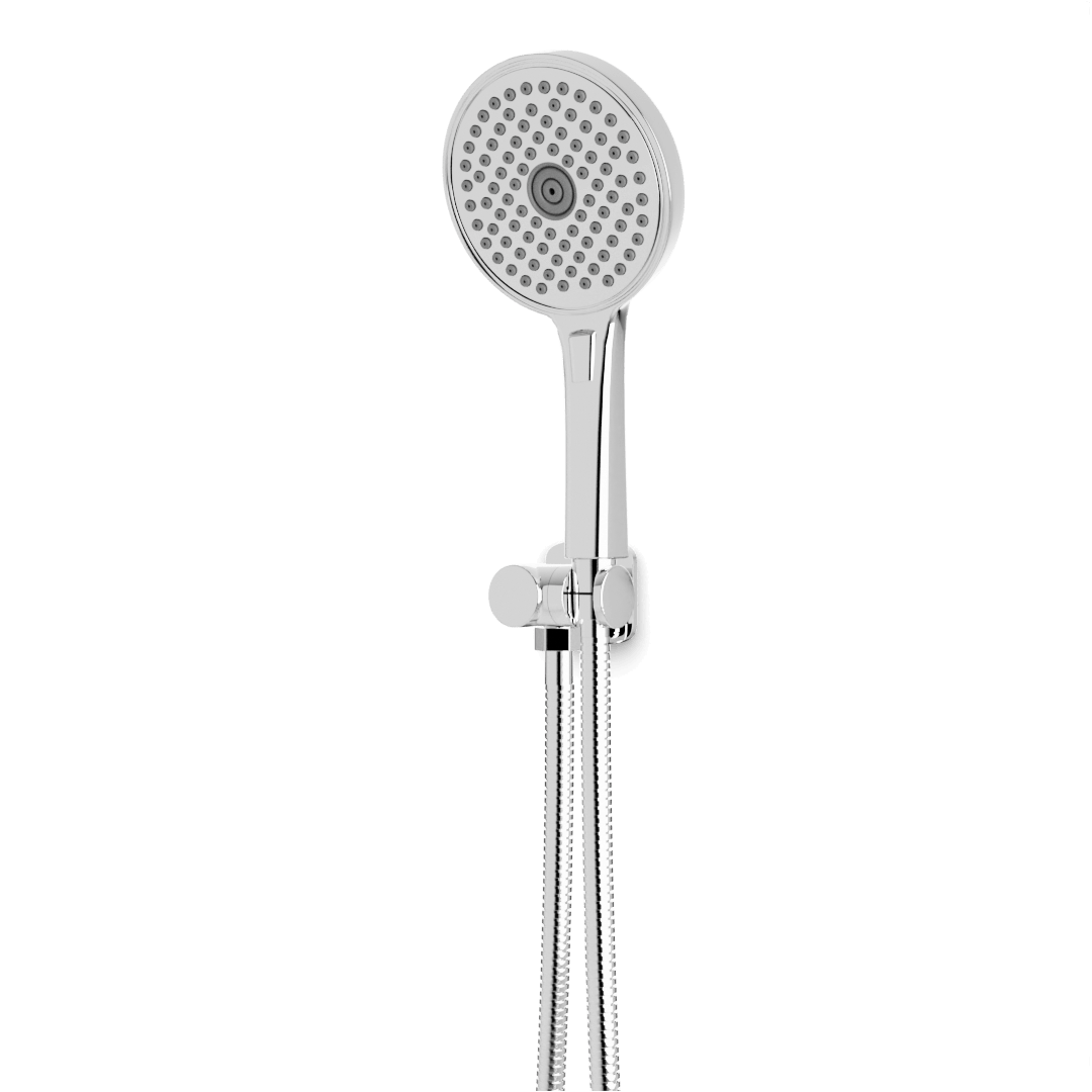 Artos Harmony Flexible Hose Hand Shower Kit on Pivoting Hook Chrome – F907-110TRCH