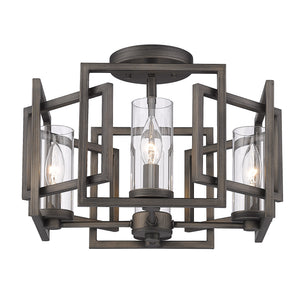 Marco Flush Mount in Gunmetal Bronze