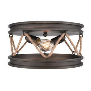 Chatham Flush Mount in Gunmetal Bronze
