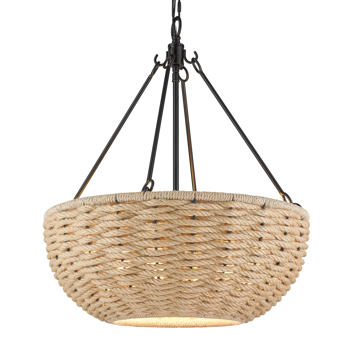 Hathaway 4-Light Pendant in Matte Black