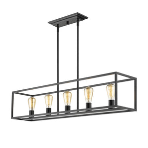 Wesson Linear Pendant in Matte Black