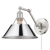 Orwell PW Articulating 1 Light Wall Sconce with Chrome Shade