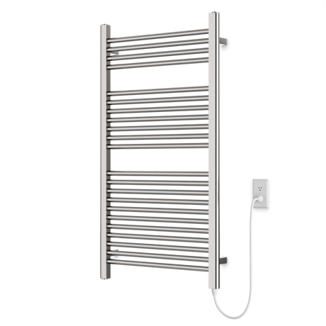 Artos Denby 44" x 24" Plug-In Heated Towel Rail Brushed Nickel – M11160P-BN