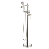 Artos Classic Floor Mount Tub Filler Trim Kit with Hand Held Shower Polished Nickel – FS511TKPN