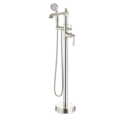 Artos Classic Floor Mount Tub Filler Trim Kit with Hand Held Shower Polished Nickel – FS511TKPN