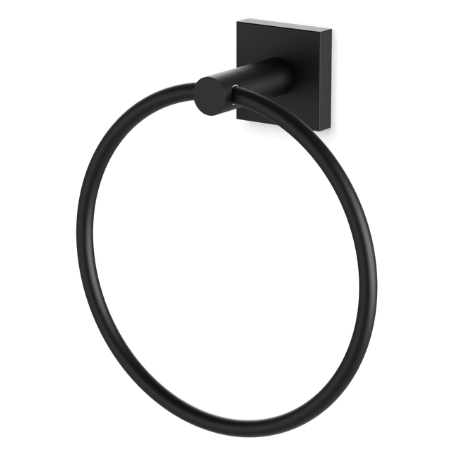 Artos Edge Towel Ring Matte Black – TA545BK