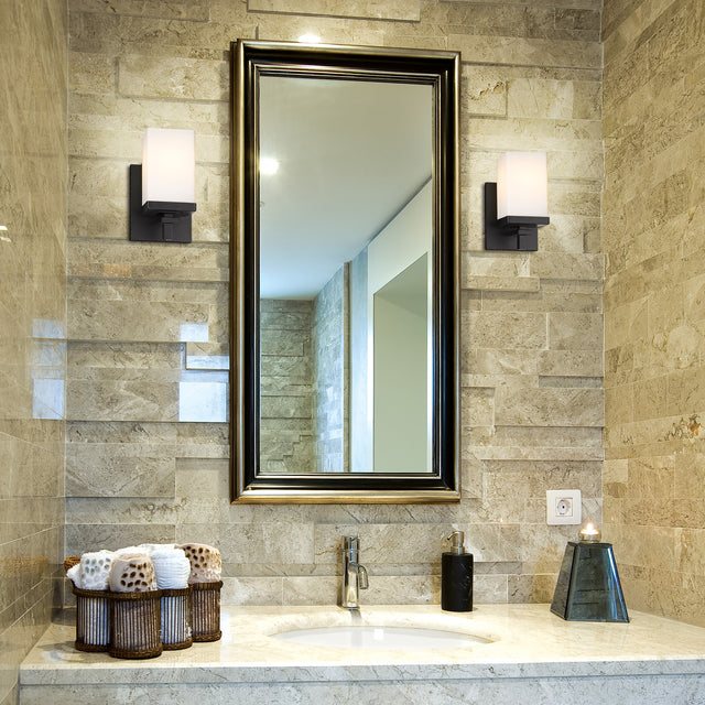 Maddox 1 Light Bath Vanity in Matte Black