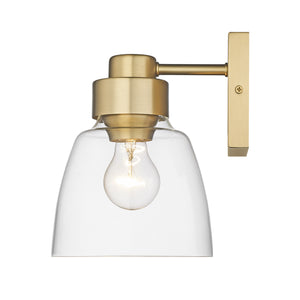 Remy BCB 1 Light Wall Sconce in Brushed Champagne Bronze with Clear Glass Shade