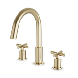 Artos Opera 8" Widespread Bathroom Faucet With Cross Handles Satin Brass – FS315SB