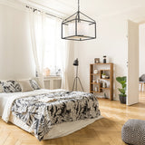 Manhattan 5 Light Chandelier in Matte Black