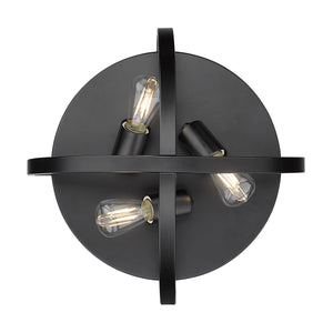 Colson BLK 15" Flush Mount in Matte Black