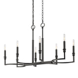 Ellyn Linear Pendant in Matte Black