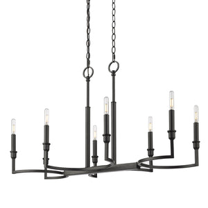 Ellyn Linear Pendant in Matte Black