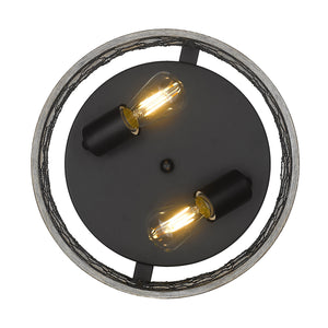 Bailey 11" Flush Mount in Matte Black