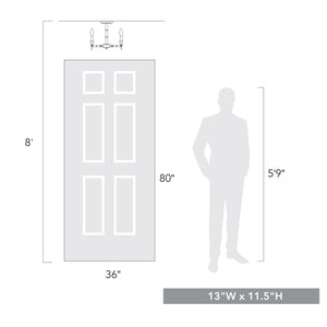 Cambay Semi-Flush in White Gold