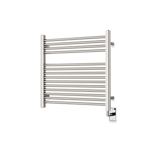 Artos Denby 27" x 30" Hardwired Heated Towel Rail Polished Nickel – M06875W-PN