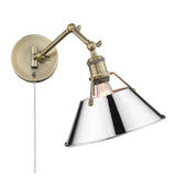Orwell AB Articulating 1 Light Wall Sconce with Chrome Shade