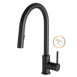 Artos Modern Touch Activated Kitchen Faucet Matte Black – FTS100137BK