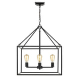 Wesson 4-light chandelier in Black