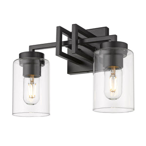 Tribeca 2 Light Bath Vanity in Matte Black