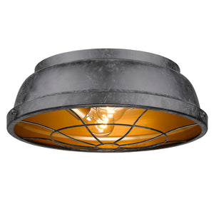 Bartlett Flush Mount in Black Patina