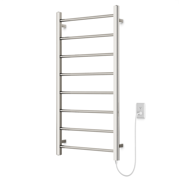 Artos Ryton 47" x 24" Plug-In Heated Towel Rail Polished Nickel – MR12060P-PN