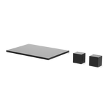 Artos Edge 3-Hole Wall Mount Waterfall Tub Filler Matte Black – F402-9BK