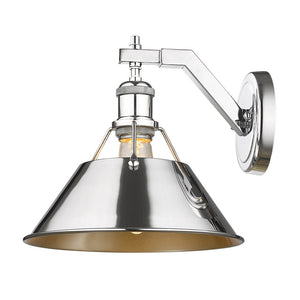 Orwell CH 1 Light Wall Sconce in Chrome with Chrome Shade