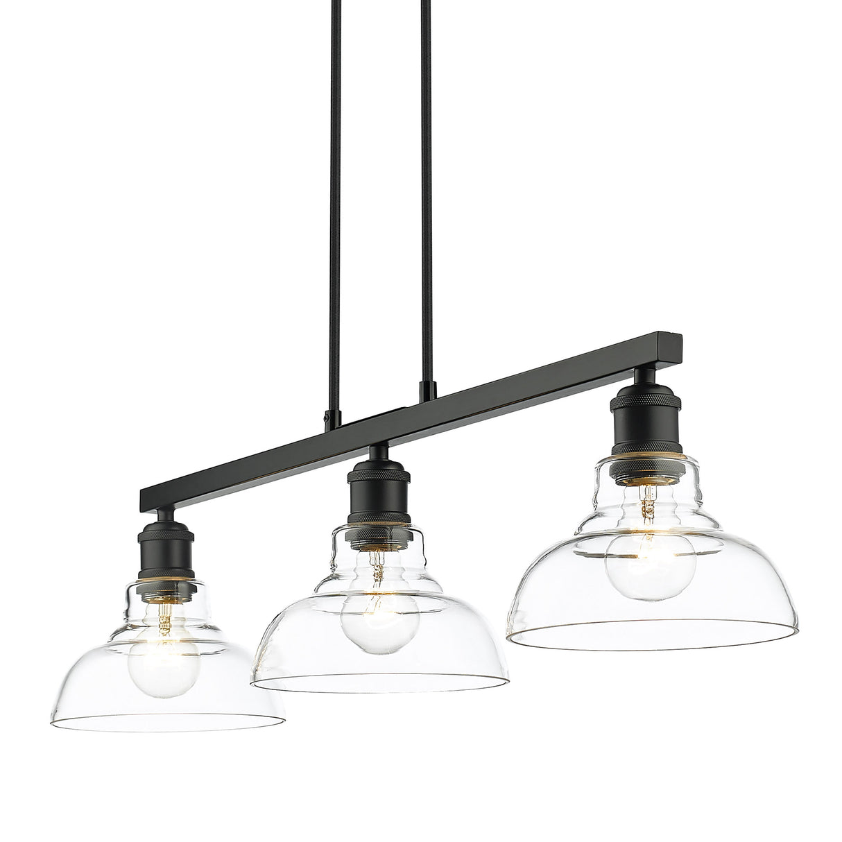 Carver Linear Pendant in Matte Black
