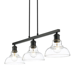 Carver Linear Pendant in Matte Black