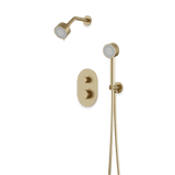 Artos Opera Thermostatic Shower Trim Kit with Multifunction Shower Head, Hand Shower Satin Brass – TS081SB