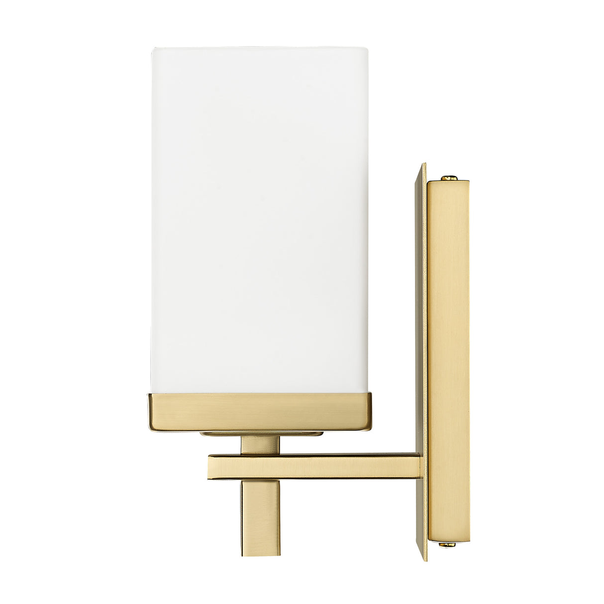 Maddox BCB 1 Light Bath Vanity in Brushed Champagne Bronze with Opal Glass Shade