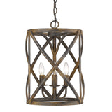 Alcott 3-Light Pendant in Antique Black Iron