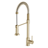 Artos Spring Kitchen Faucet Satin Brass – F100142SB