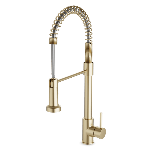 Artos Spring Kitchen Faucet Satin Brass – F100142SB