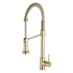 Artos Spring Kitchen Faucet Satin Brass