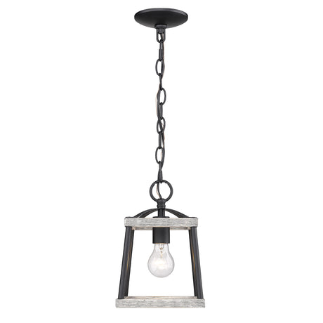 Teagan Mini Pendant in Natural Black with Gray Harbor Accents