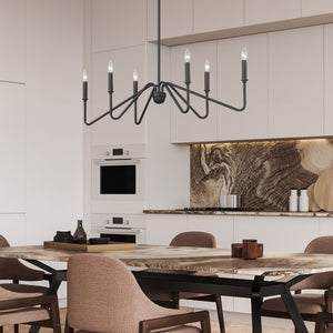 Kennedy Natural Black Linear Pendant