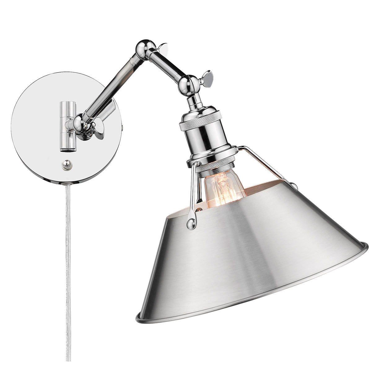 Orwell CH Articulating 1 Light Wall Sconce with Pewter Shade