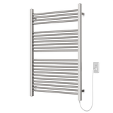 Artos Denby 44" x 30" Plug-In Heated Towel Rail Brushed Nickel – M11175P-BN