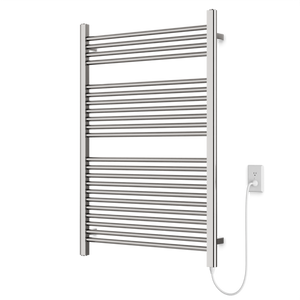 Artos Denby 44" x 30" Plug-In Heated Towel Rail Brushed Nickel – M11175P-BN