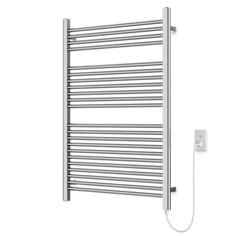 Artos Denby 44" x 30" Plug-In Heated Towel Rail Brushed Nickel – M11175P-BN