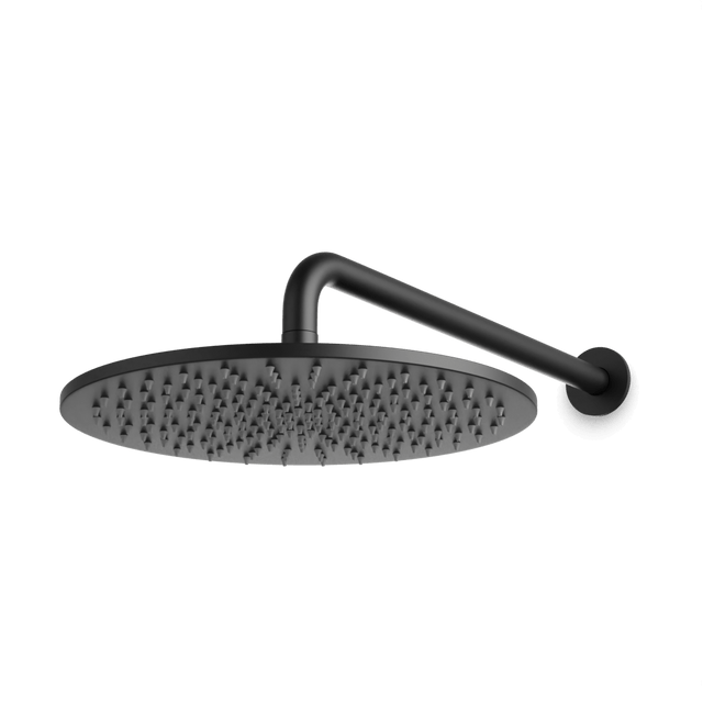 Artos Opera 12" Rain Shower Head on Wall Mount Arm Matte Black – F907-1/12BK