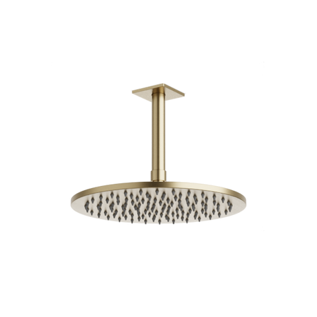 Artos Otella 10" Rain Shower Head on Ceiling Mount Arm Satin Brass – F907-71SB