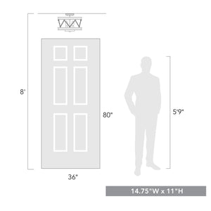 Chatham Semi-Flush in Gray Driftwood