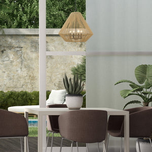 Valentina 4-Light Pendant in Matte Black