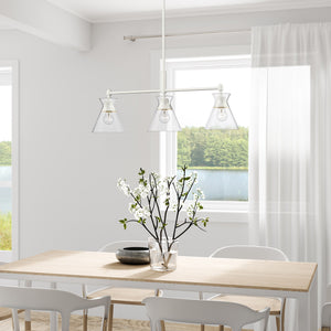 Malta WHT Matte White Linear Pendant