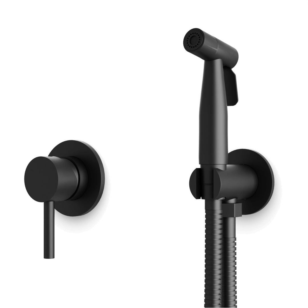 Artos Opera Bidet Hand Shower Kit with Pressure Balance Control Matte Black – F907-78BK