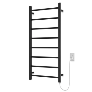 Artos Ryton 47" x 24" Plug-In Heated Towel Rail Matte Black – MR12060P-BK