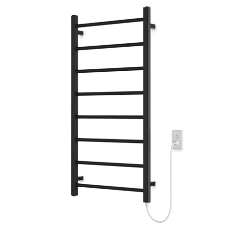 Artos Ryton 47" x 24" Plug-In Heated Towel Rail Matte Black – MR12060P-BK